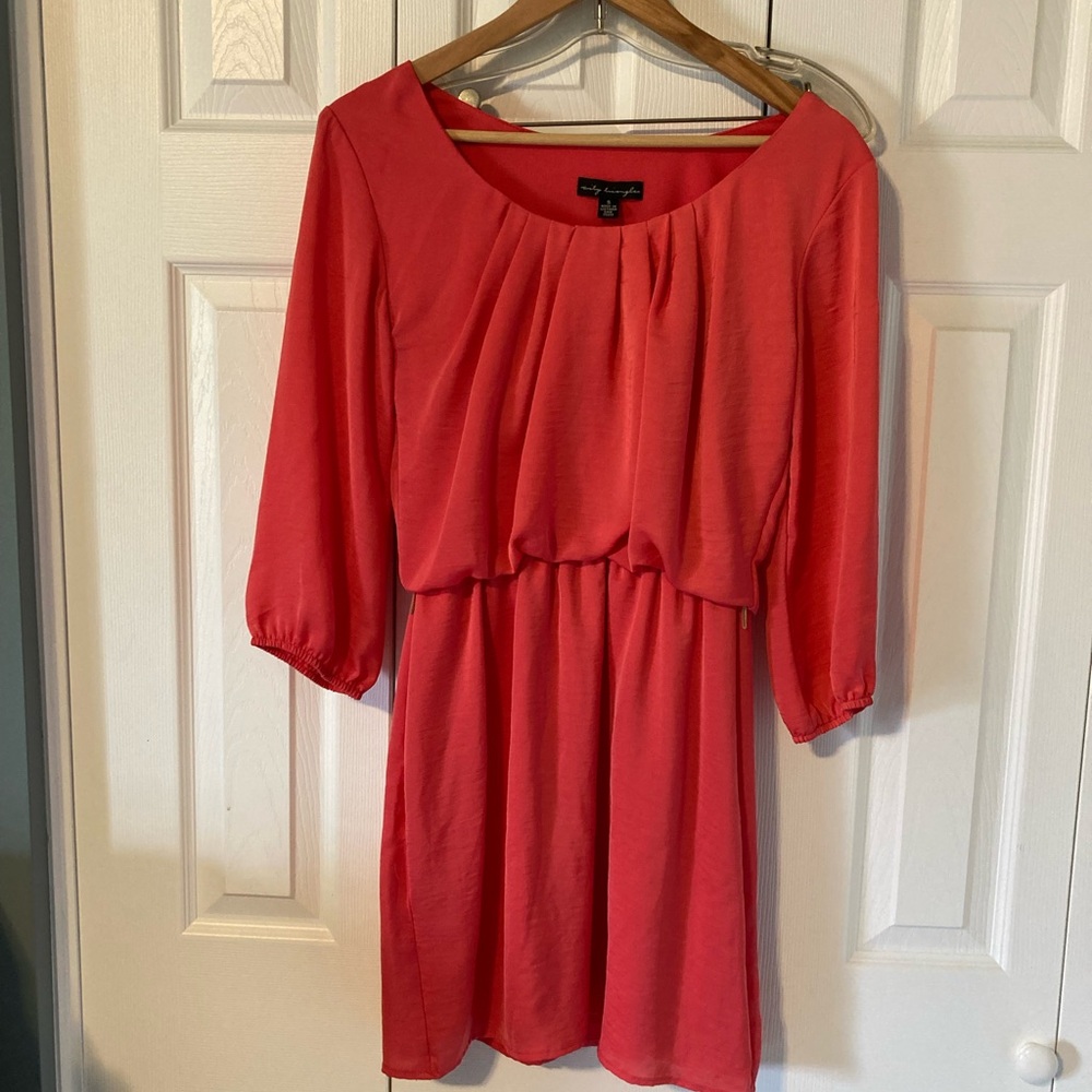 Elegant Coral Dress